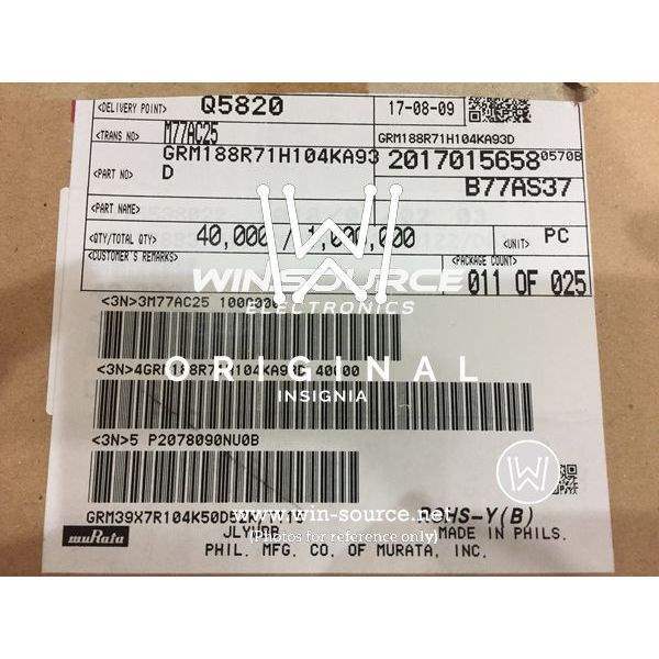GRM188R71H104KA93D label picture 2