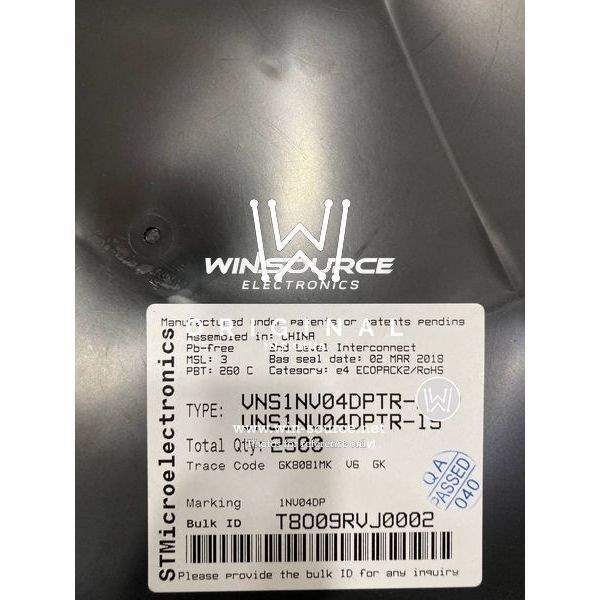 VNS1NV04DPTR-E label picture