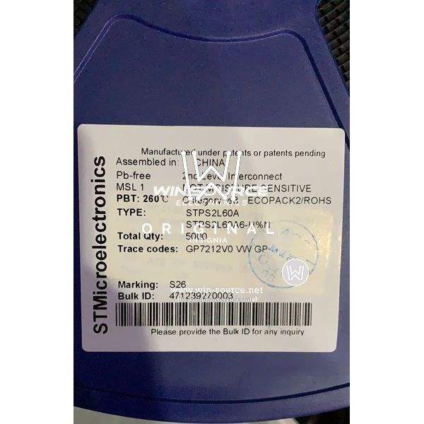 STPS2L60A label picture